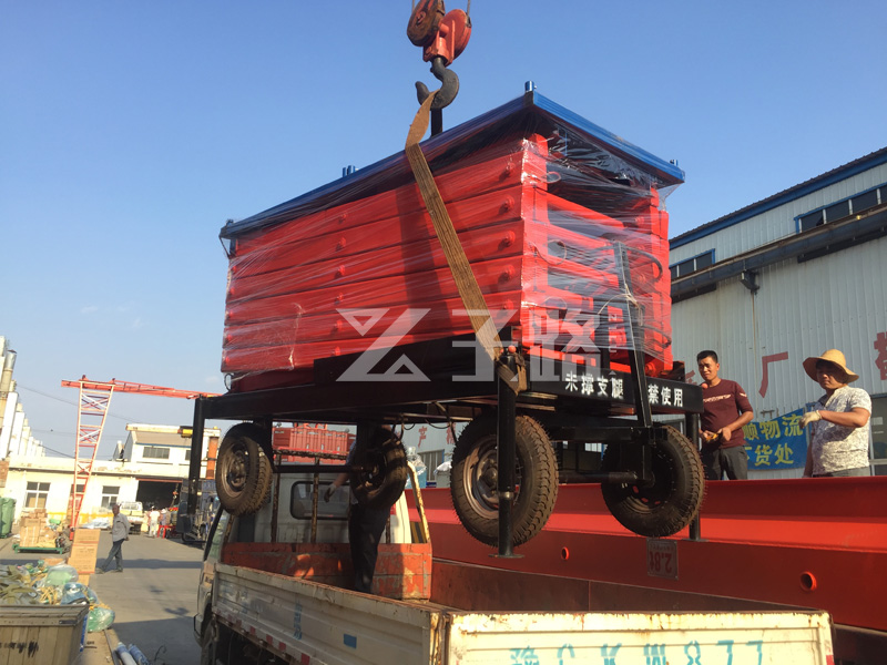 16米电动升降机发往天津宁河
